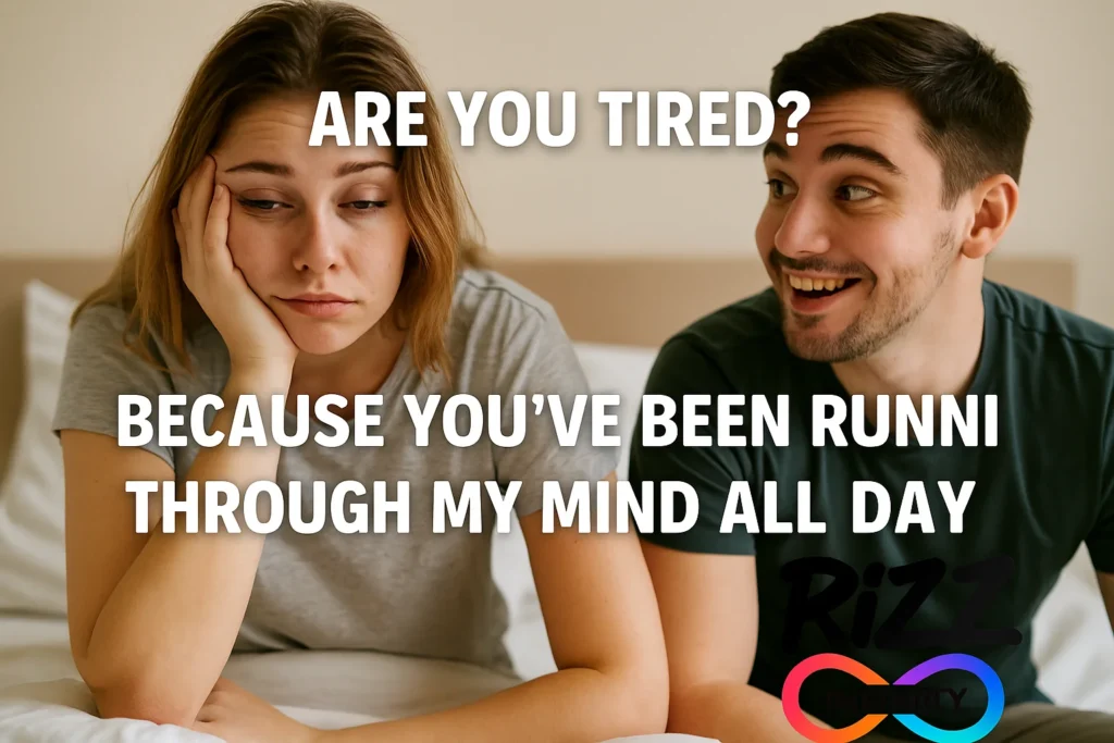 are you tired rizz lines