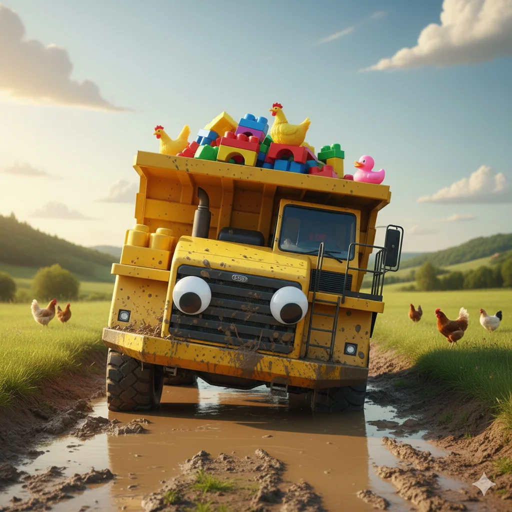 funny dump truck rizz lines