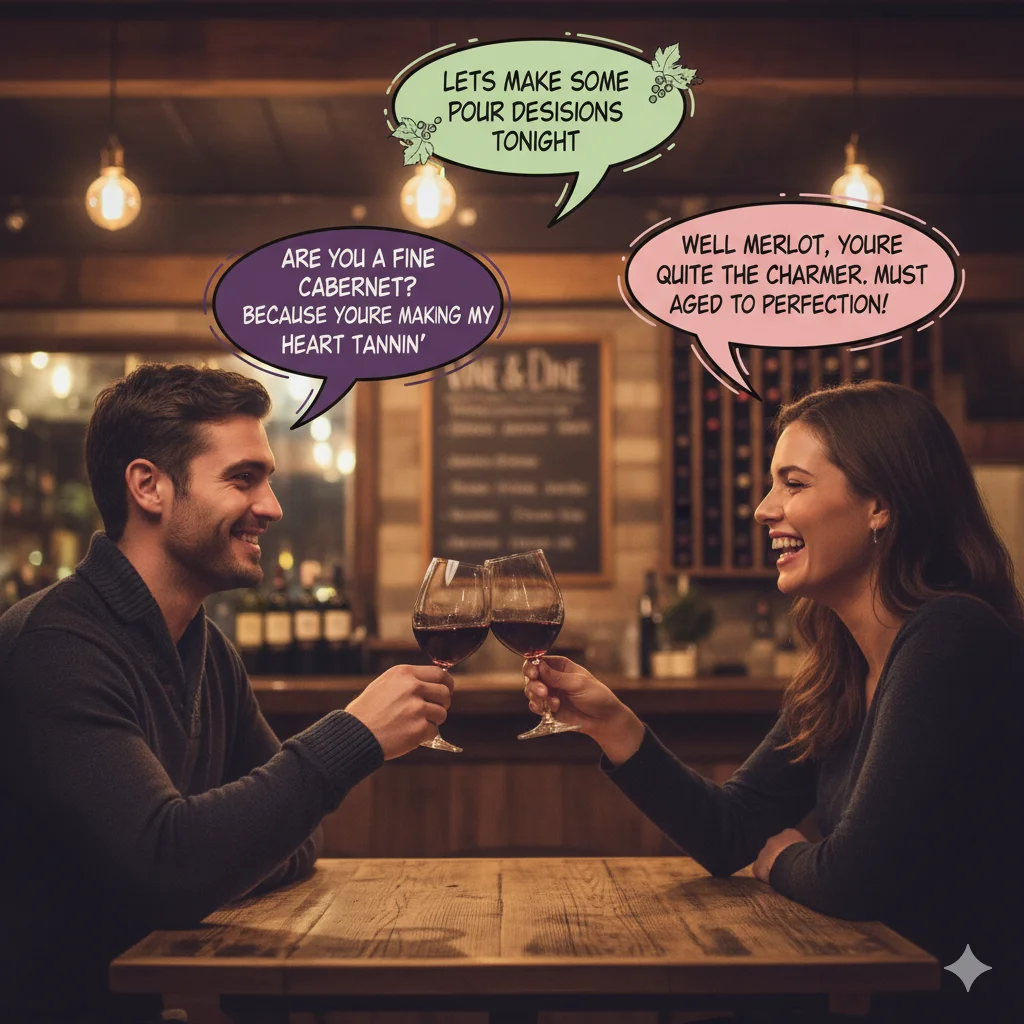 wine rizz lines funny