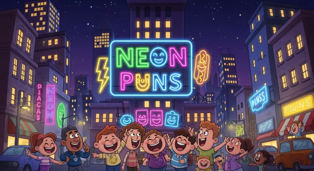neon puns